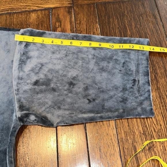 Pure Jill dark gray velour feel oversized  long sleeve top size S - Picture 6 of 9